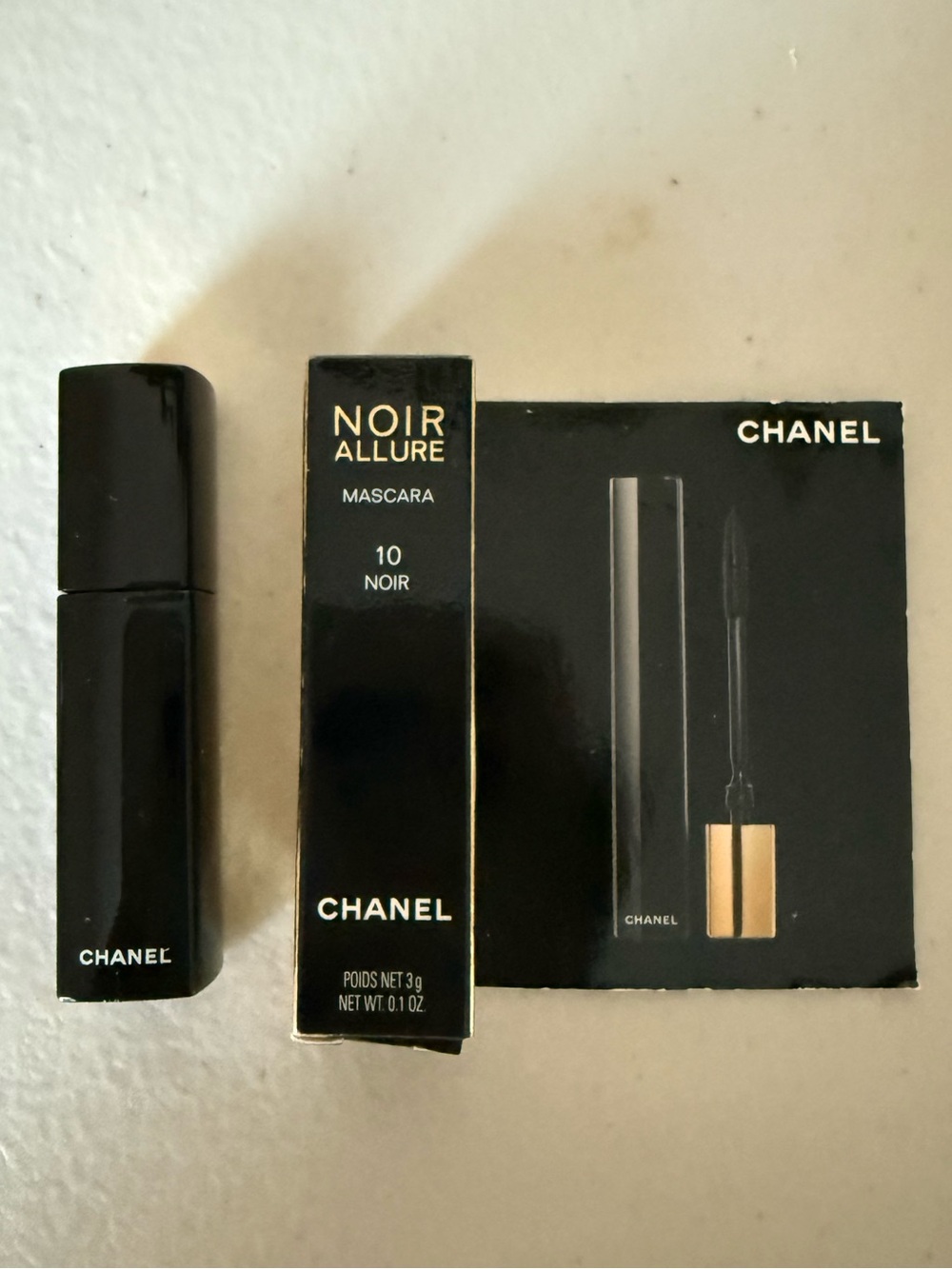 Chanel Noir Allure Mascara 10 NOIR BLACK Travel Size 3g / 0.1oz